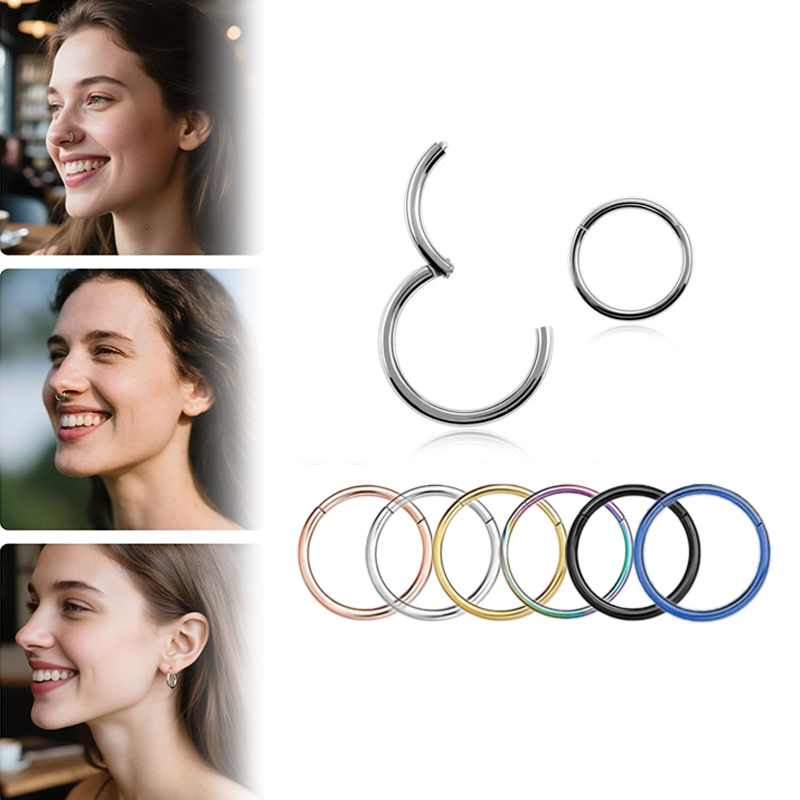 Body Jewelry Hoops - Anneaux de piercing articulés en acier