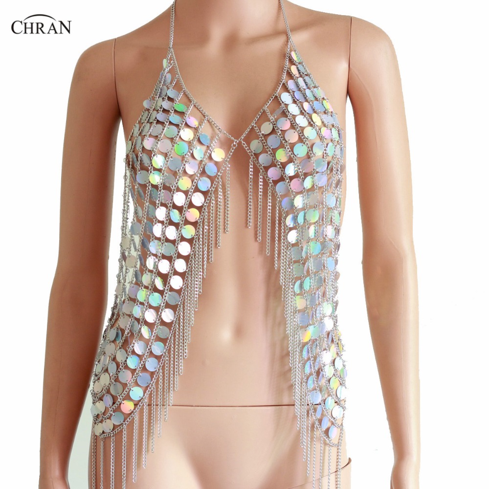 Body Jewelry Vest - DNan-Colliers licou à pampilles en Y