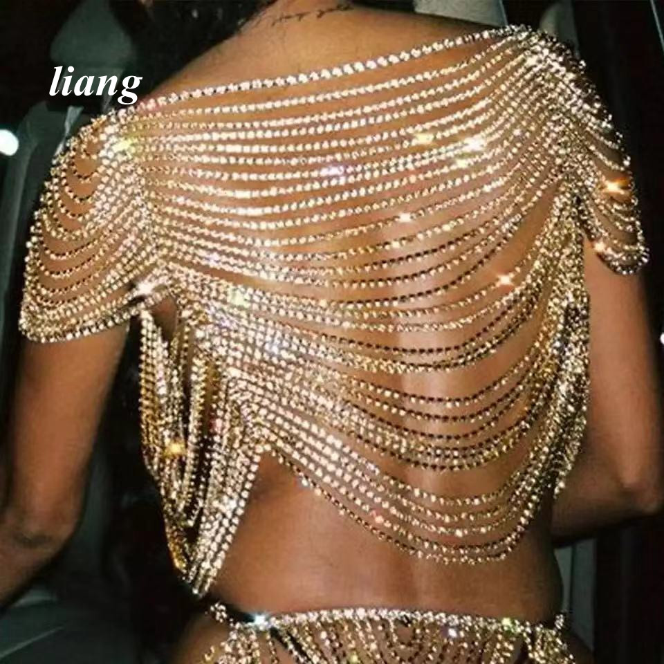 Body Jewelry Vest - Chaîne de corps sexy, gilet de