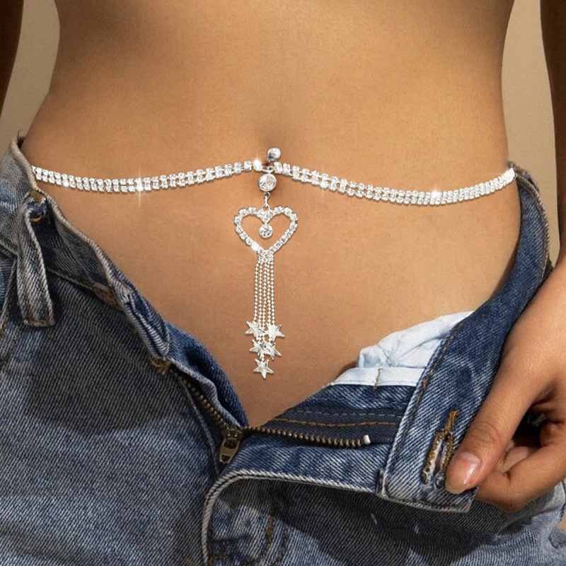 Body Jewelry Hoops - GLAMing Boho coeur balancent strass Piercing