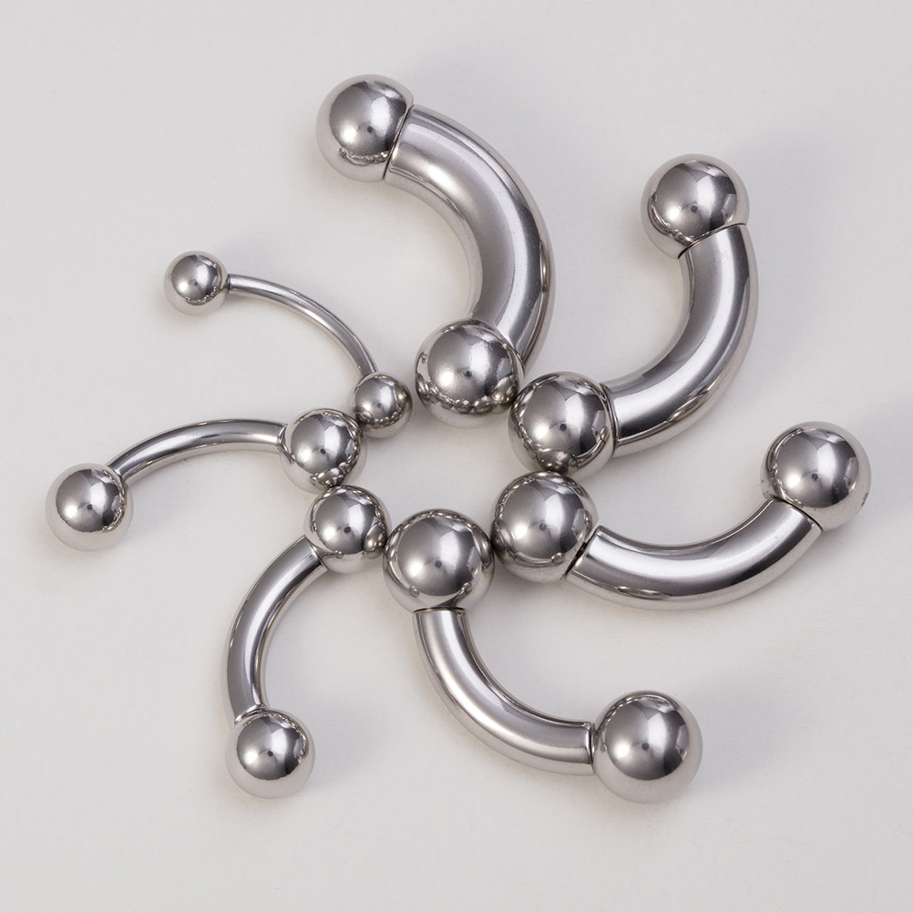 Eyebrow Curved Barbell - Boucles d'oreilles Tragus à sourcils en