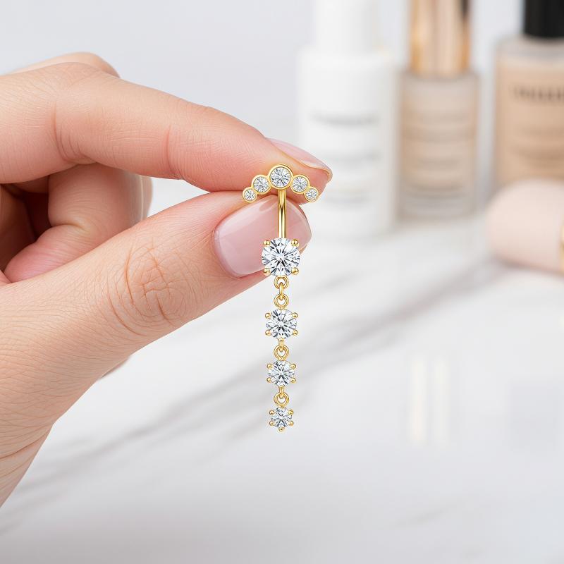 Lot de 5 Piercings de Nombril  - Body Jewelry Belly Button Rings avis et prix