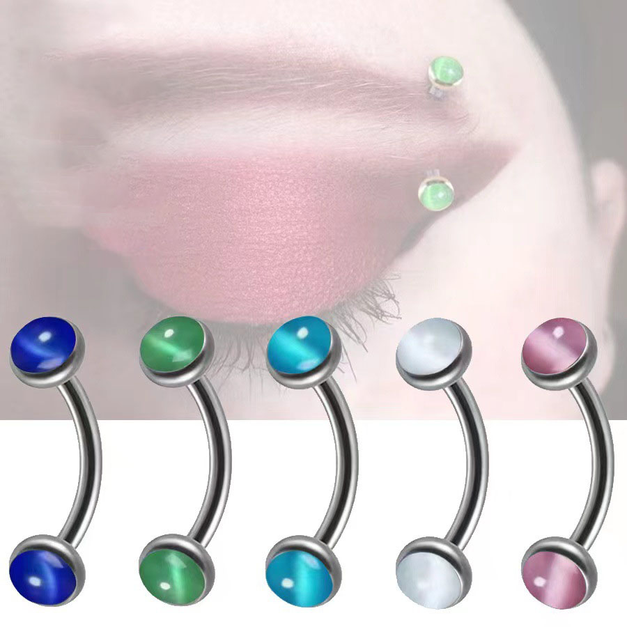 1 pièce de perçage de sourcils - Eyebrow Curved Barbell avis et prix