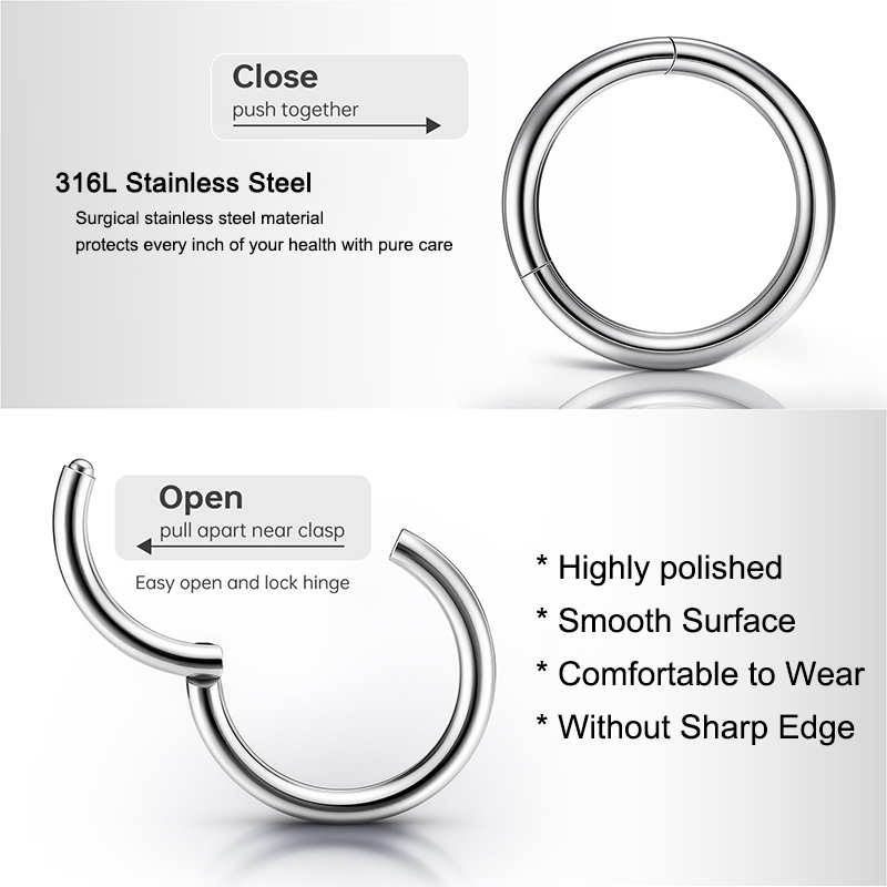 Anneaux de piercing articulés  - Body Jewelry Hoops avis et prix