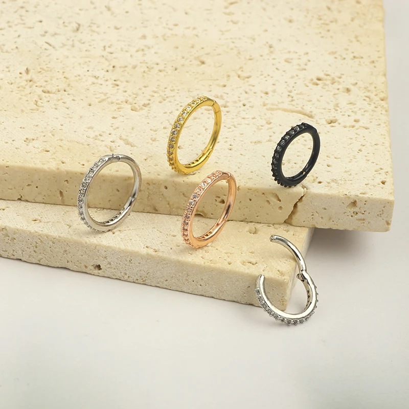 Anneau de nez 16G en acier chi - Body Jewelry Hoops avis et prix