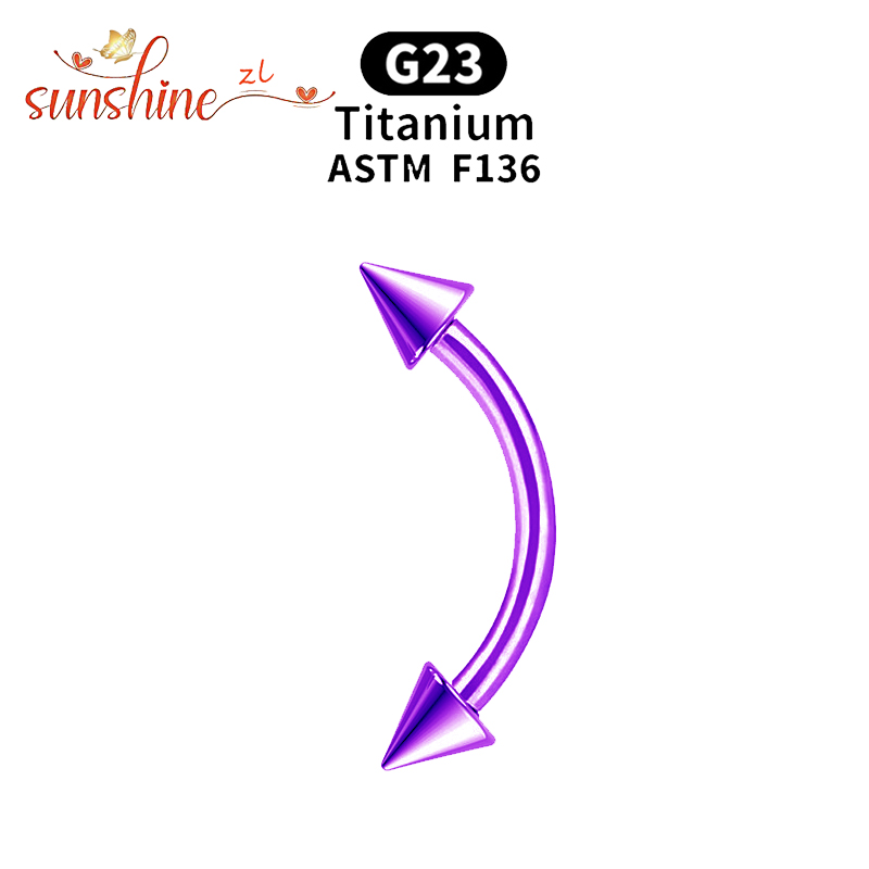 G23 Titanium Spike Curved Barb - Eyebrow Curved Barbell avis et prix