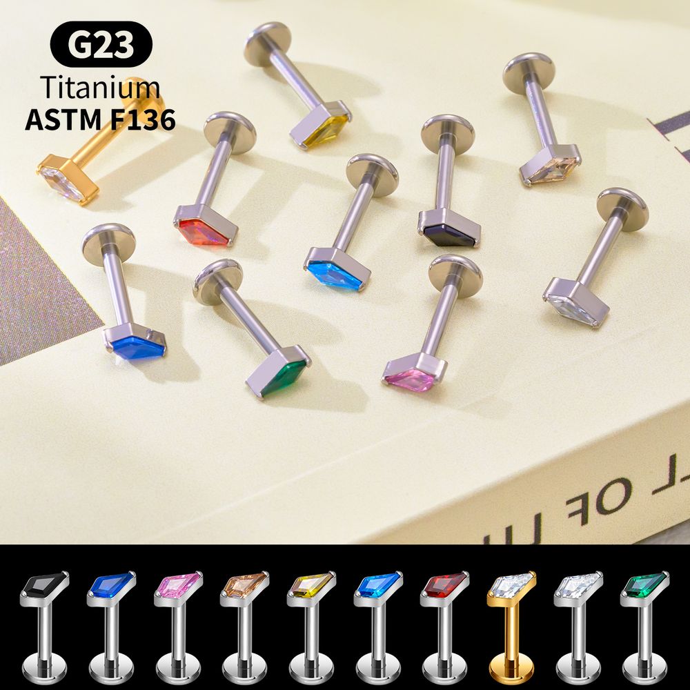 Ensemble de labrets en titane  - Body Jewelry Vertical Labret avis et prix