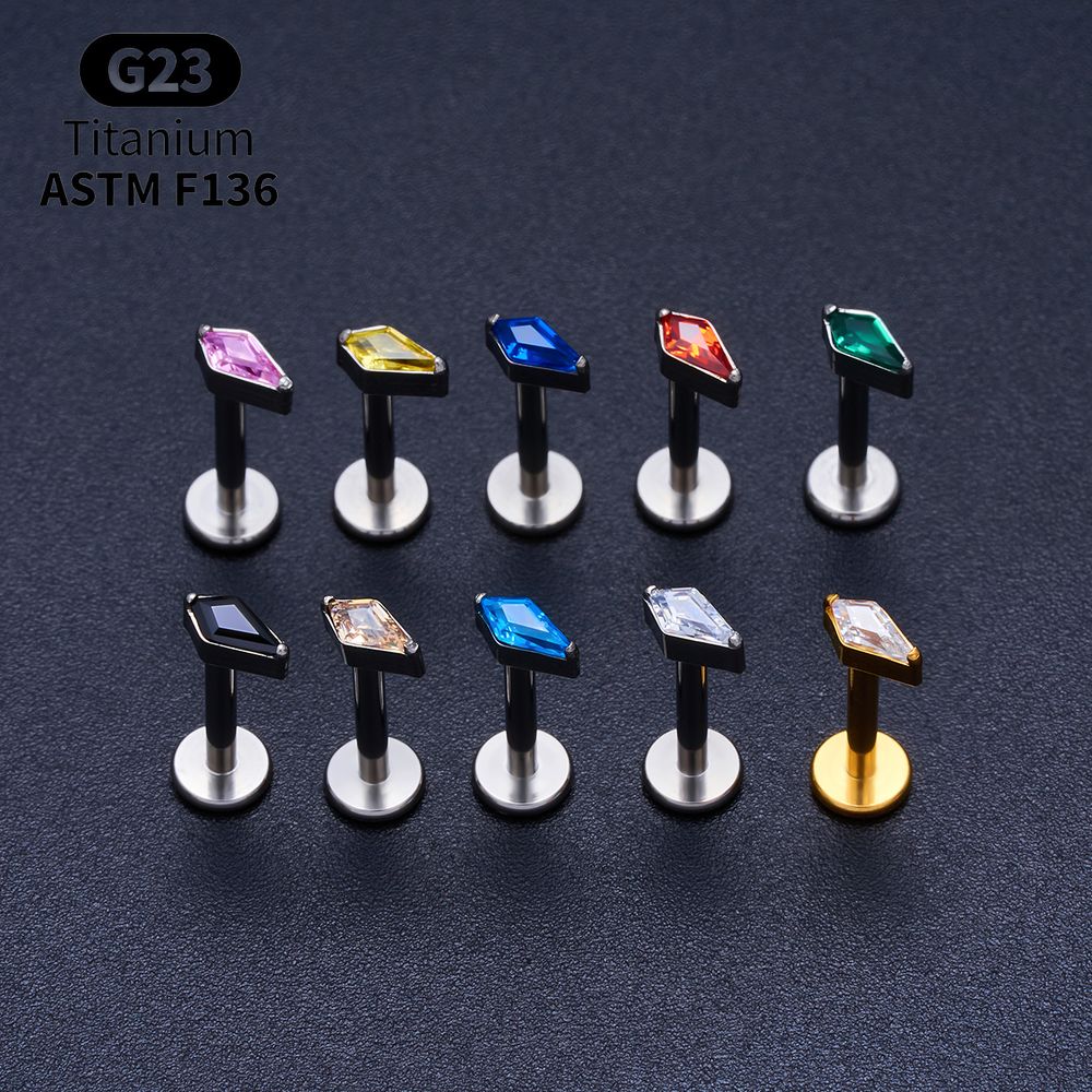 Ensemble de labrets en titane  - Body Jewelry Vertical Labret avis et prix