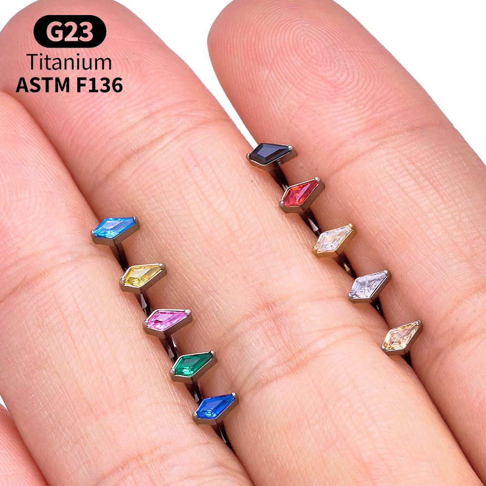 Ensemble de labrets en titane  - Body Jewelry Vertical Labret avis et prix