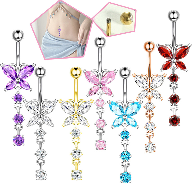Piercing de nombril en acier i - Body Jewelry Belly Button Rings avis et prix