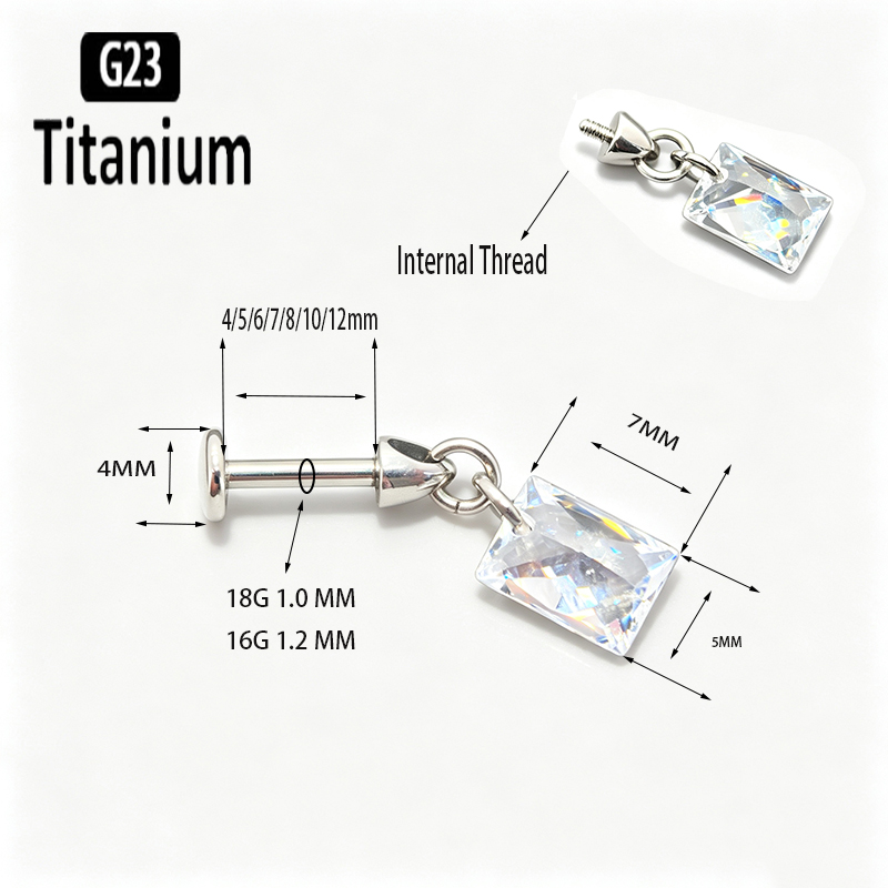 Piercing en Titane G23 à Filet - Body Jewelry Vertical Labret avis et prix