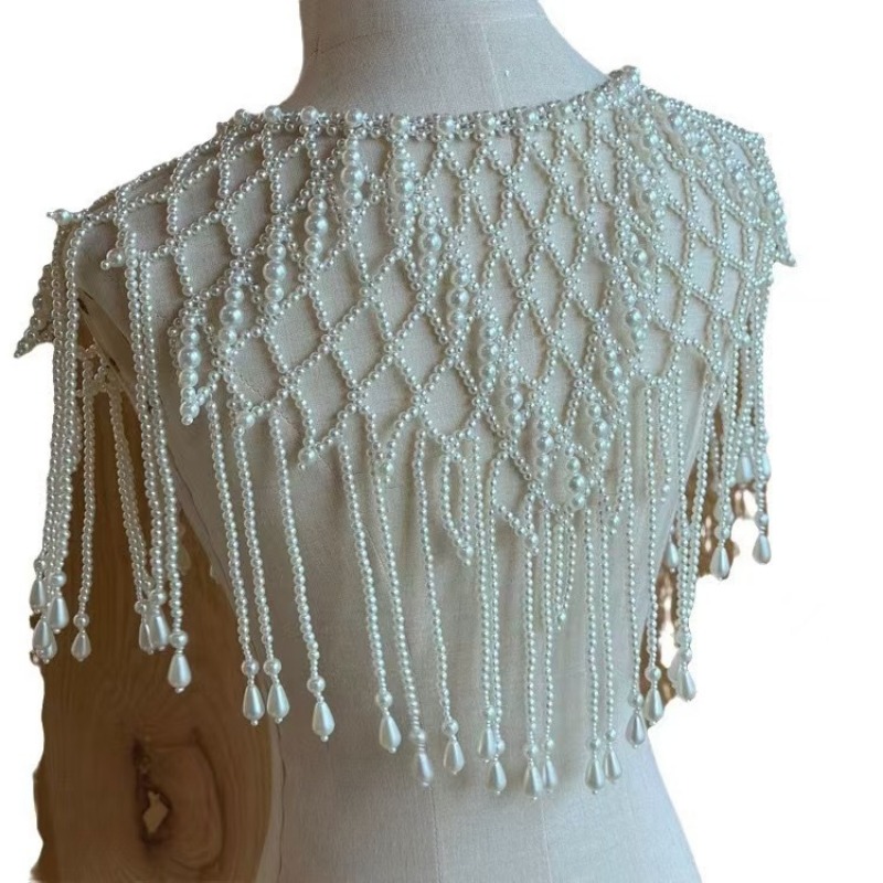 Châle-veste perlé d'inspiratio - Body Jewelry Vest avis et prix