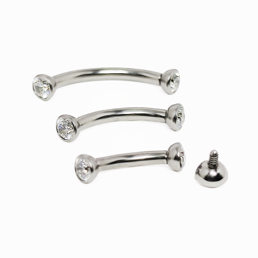 Piercing en Titane F136, Boucl - Eyebrow Curved Barbell avis et prix