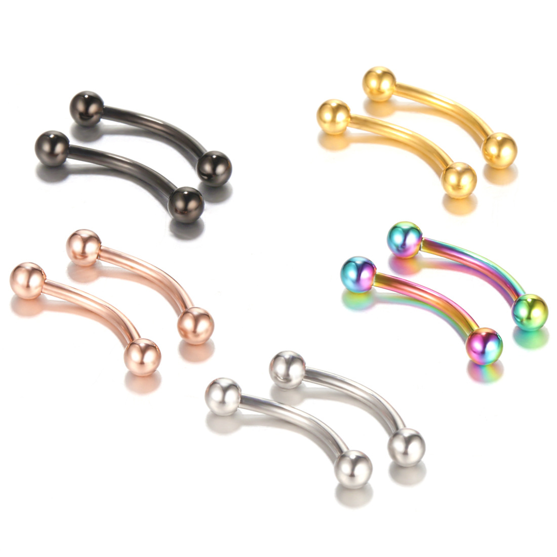 Piercing en Acier pour Eyeblog - Eyebrow Curved Barbell avis et prix
