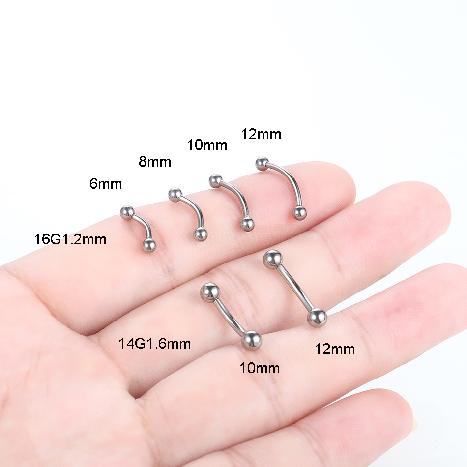 10 pièces/lot G23 titane sourc - Eyebrow Curved Barbell avis et prix