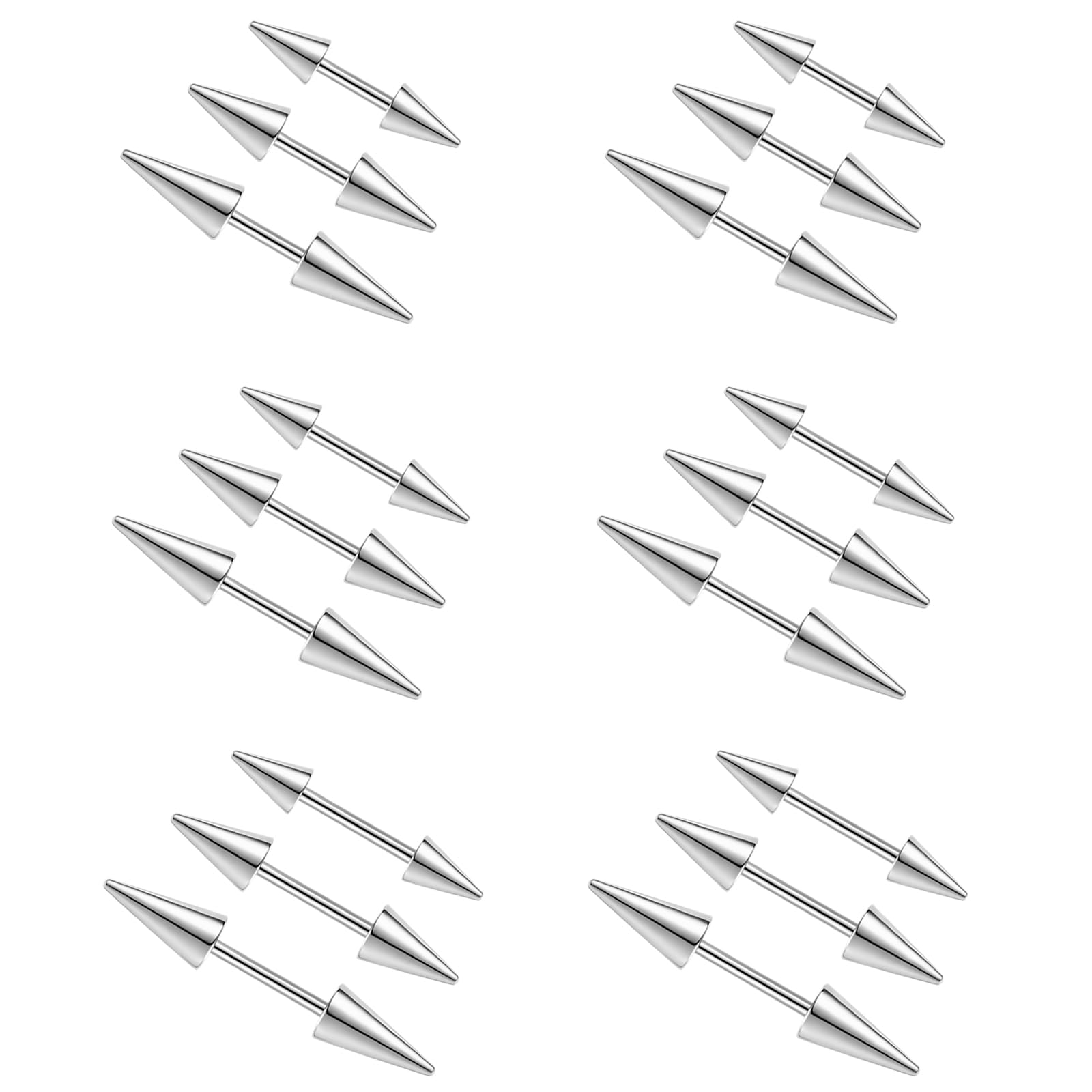 2pcs 16g clou sourcil piercing - Eyebrow Curved Barbell avis et prix