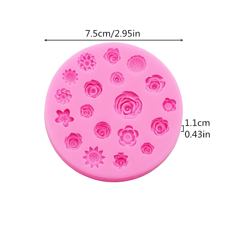 Fleurs Silicone moule fleur ré - Body Jewelry Display Case avis et prix