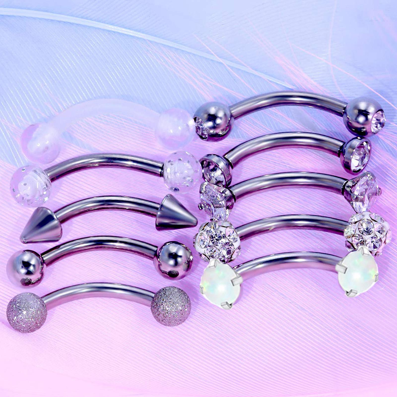 10/11/12pcs 16G acier inoxydab - Body Jewelry Vertical Labret avis et prix