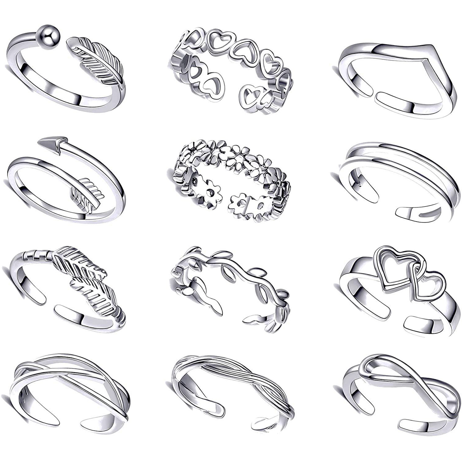 10/12 pièces bagues d'orteil p - Body Jewelry Hoops avis et prix