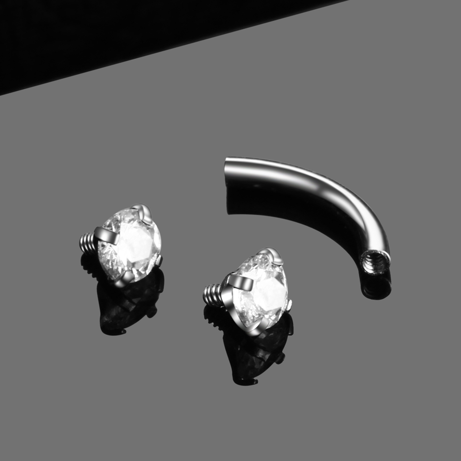 1PC acier incurvé haltère Pier - Eyebrow Curved Barbell avis et prix