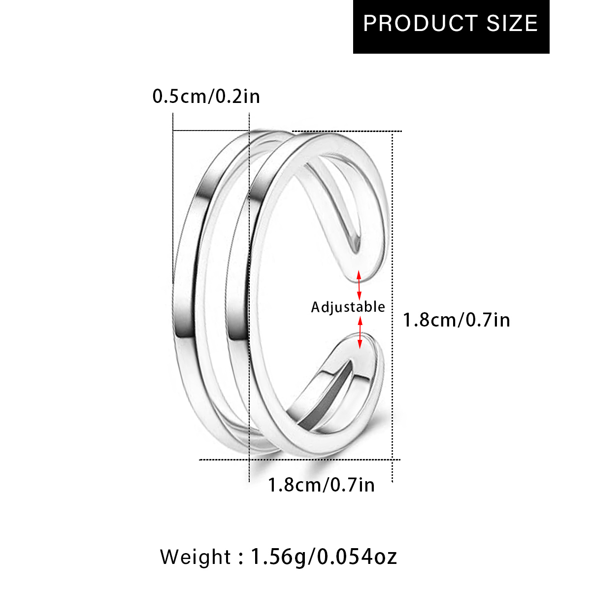 Bague d'orteil ajustable doubl - Body Jewelry Hoops avis et prix