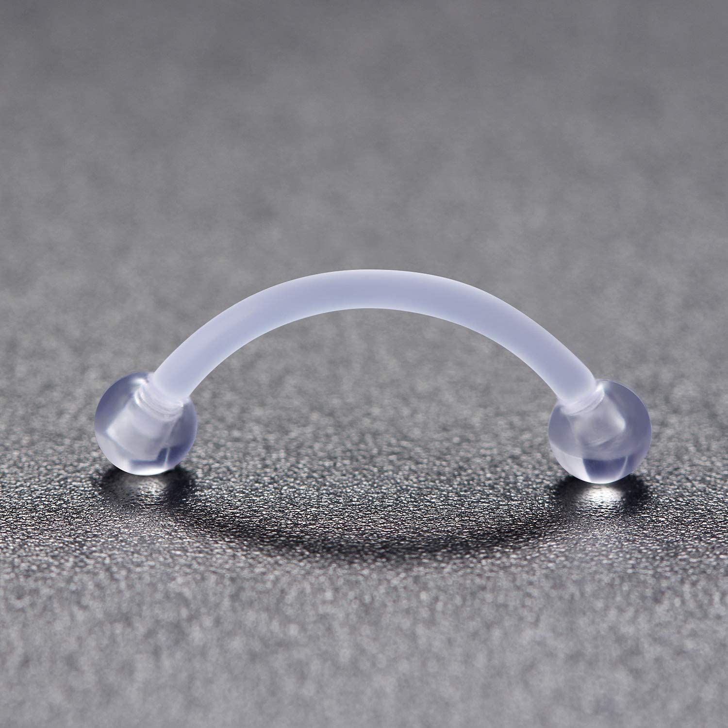 16G acrylique transparent Biof - Eyebrow Curved Barbell avis et prix