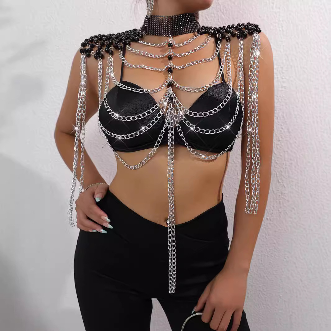 Femmes Bikini perle gilet poit - Body Jewelry Vest avis et prix