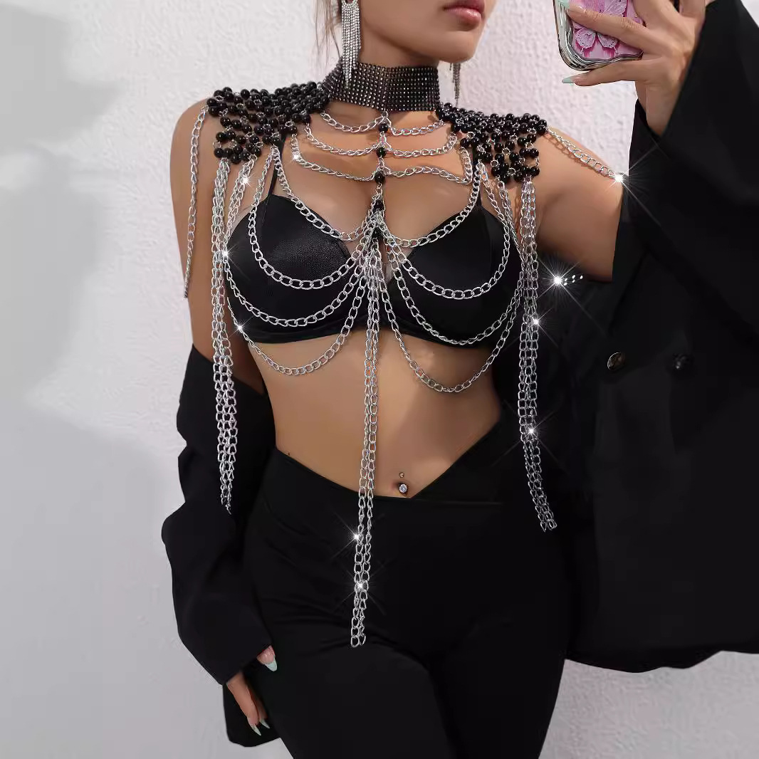 Femmes Bikini perle gilet poit - Body Jewelry Vest avis et prix