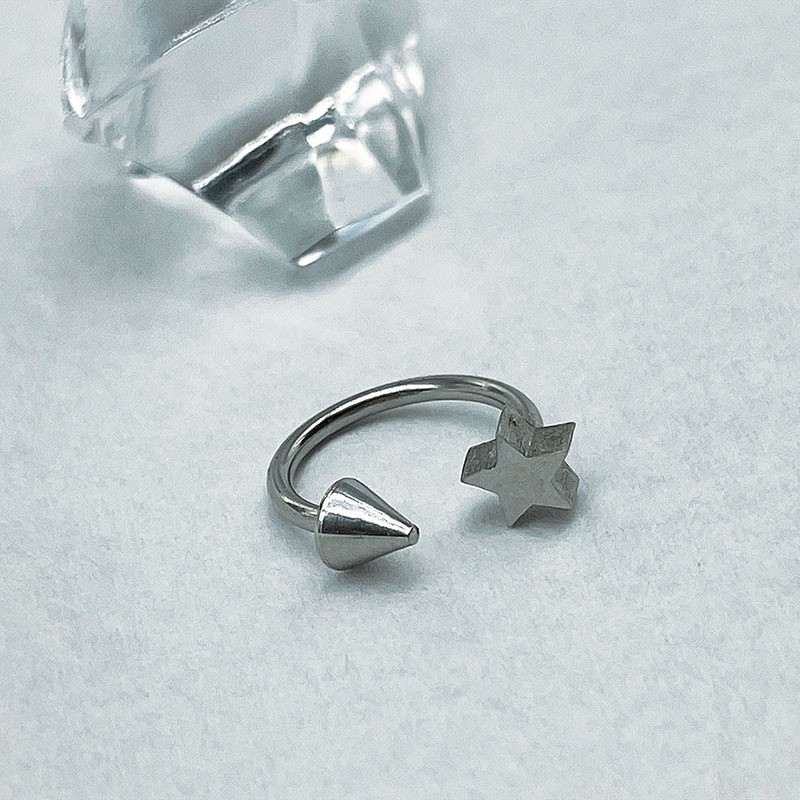 Piercing en Forme d'Étoile à C - Body Jewelry Vertical Labret avis et prix